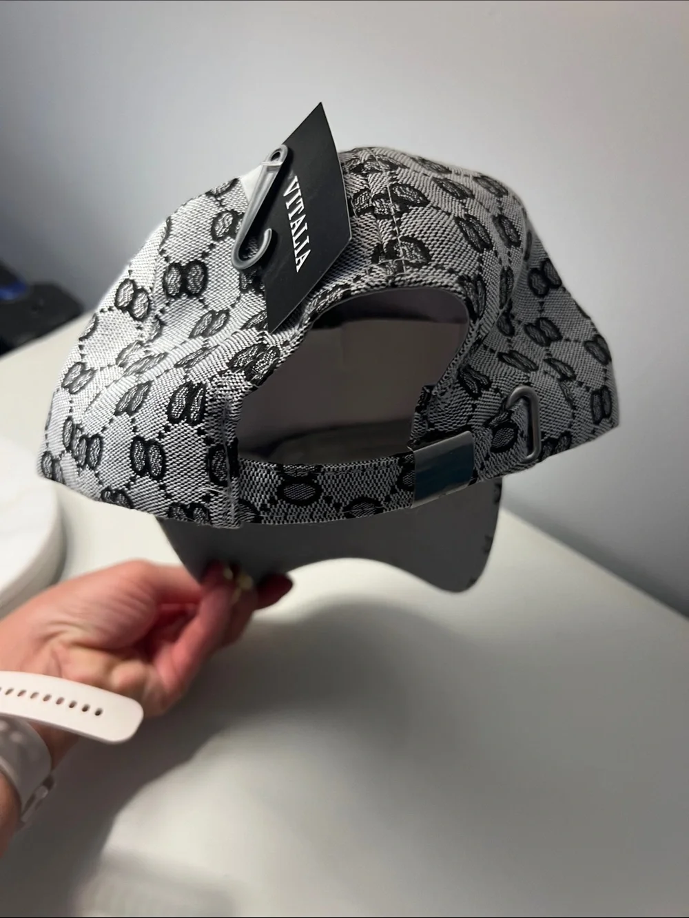 2/$7 Faux Gucci pattern baseball cap NWT